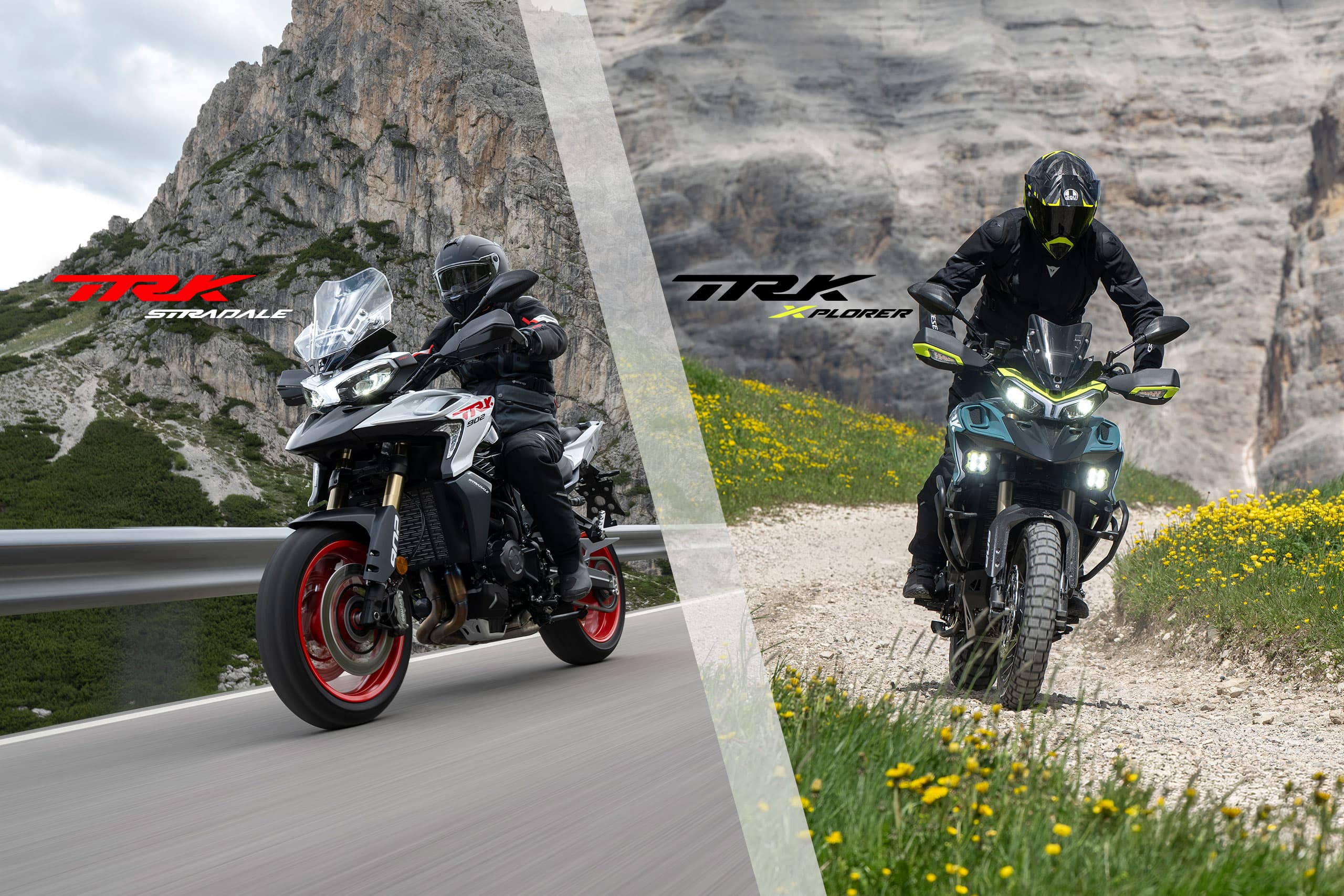 Benelli TRK 902 Stradale et Xplorer — visuel constructeur, variantes disponibles à confirmer au garage